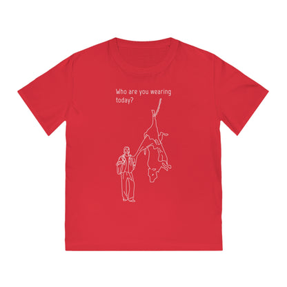 Who are you wearing today? - Unisex Rocker T-shirt - Against leather industry - cow skin to leather jacket