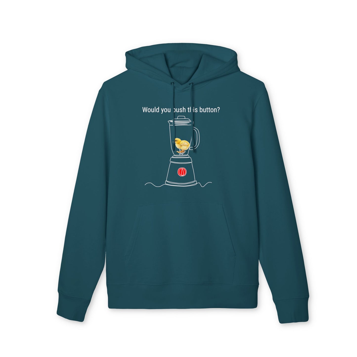 Would you push the button? - Unisex Hoodie - Against egg industry