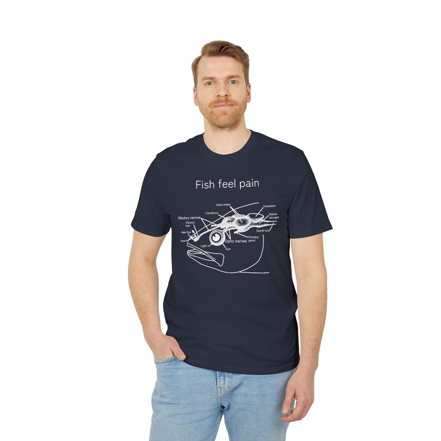 Fish Feel Pain T-Shirt - Unisex T-shirt - Graphic Tee - Fish are not vegetables