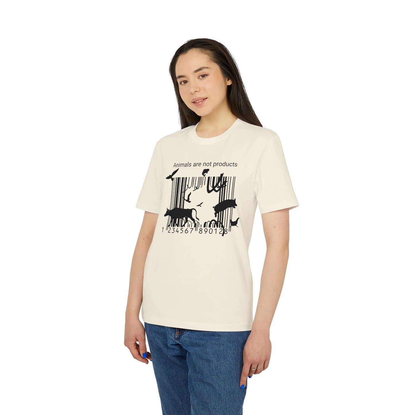 Animals Are Not Products - Unisex T-Shirt - Jumping out of Barcode