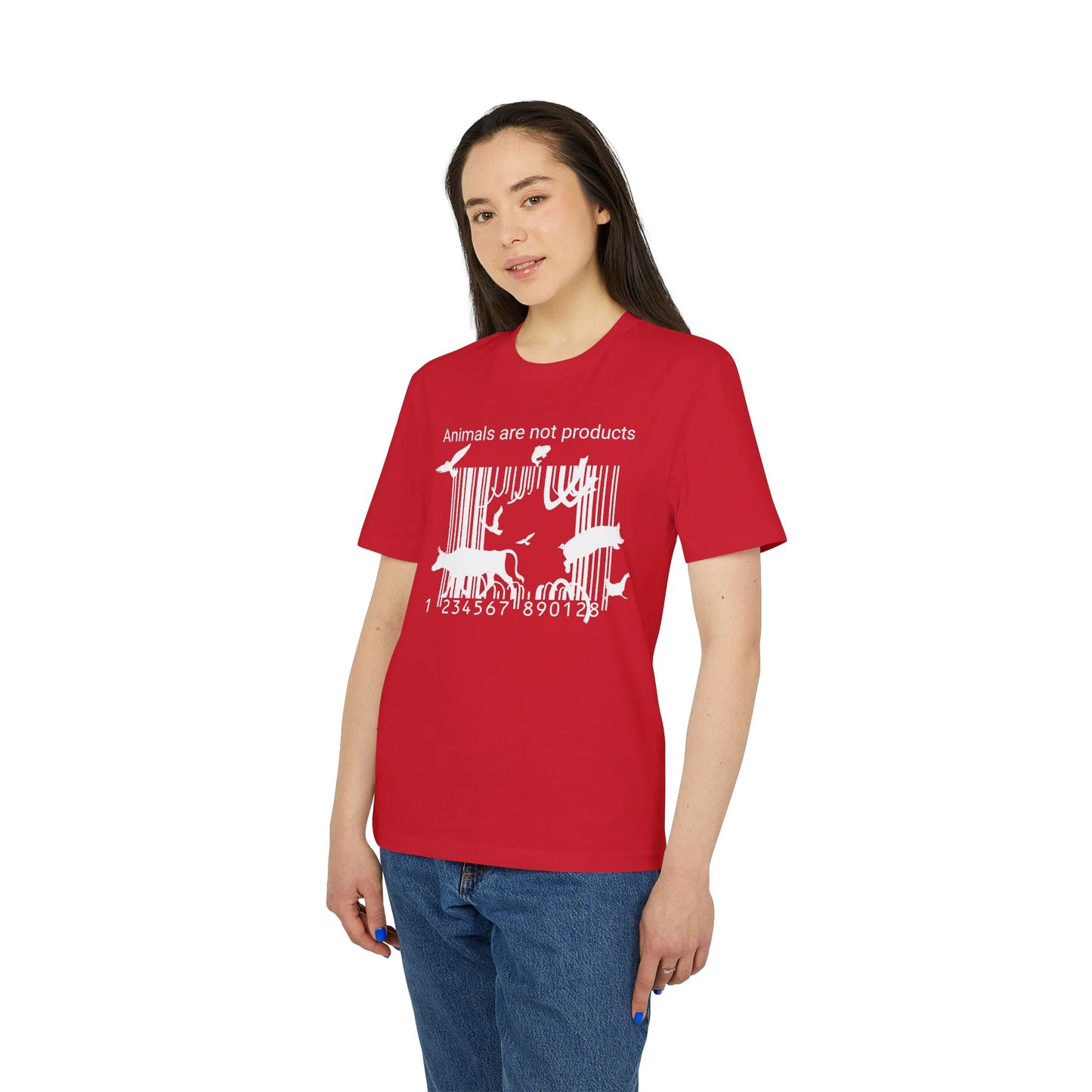 Animals Are Not Products - Unisex T-Shirt - Jumping out of Barcode