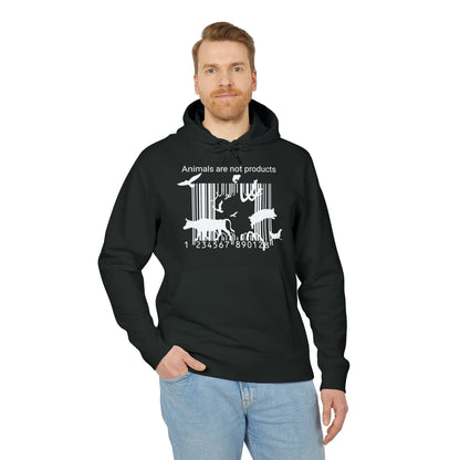Animals Are Not Products - Unisex Hoodie - Jumping out of Barcode