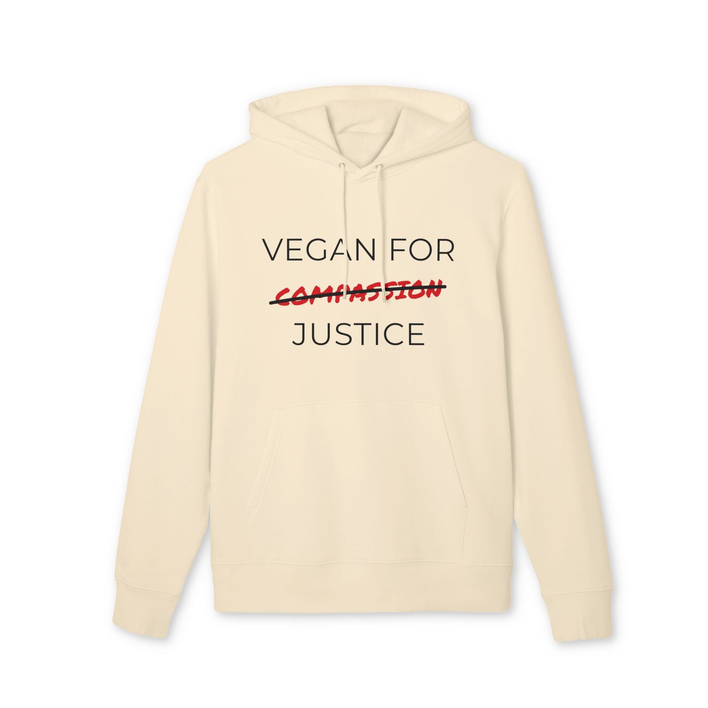 Vegan For Justice - Unisex Hoodie - Animal rights activism Hoodie