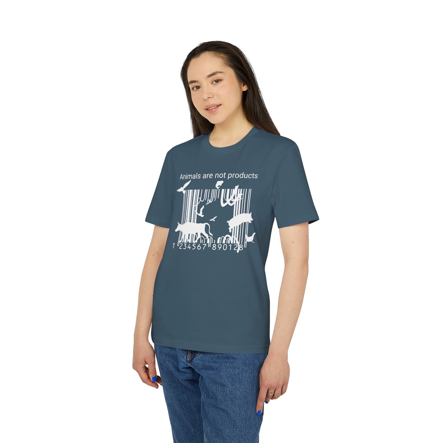 Animals Are Not Products - Unisex T-Shirt - Jumping out of Barcode