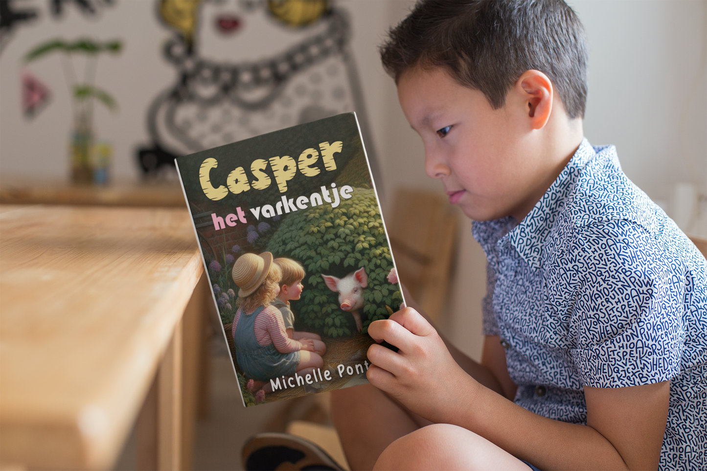Kinderboek Casper het Varkentje - Nederlands